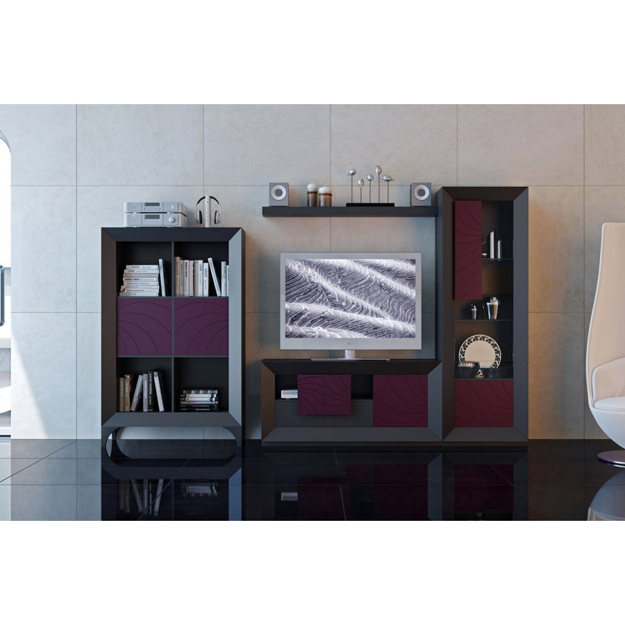 Franco Kora 14 Plinth For 64,5 Cm Modules - Black/Violet