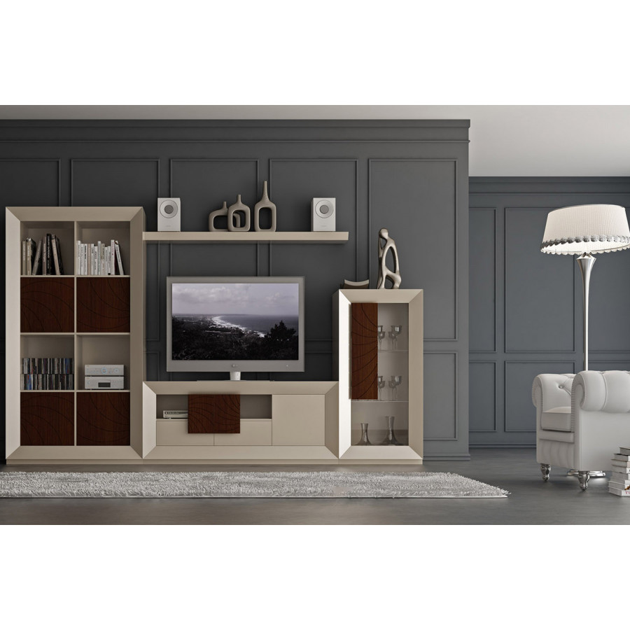 Franco - Kora 19 Module 1 Flat Door With Push, 2 Drawers & Gap