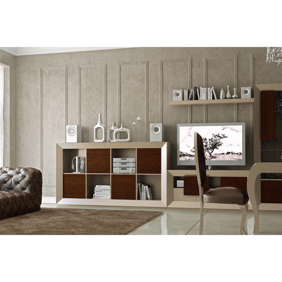Franco - Kora 23 Module 1 Striped Door With Push, 2 Drawers & 1 Gap