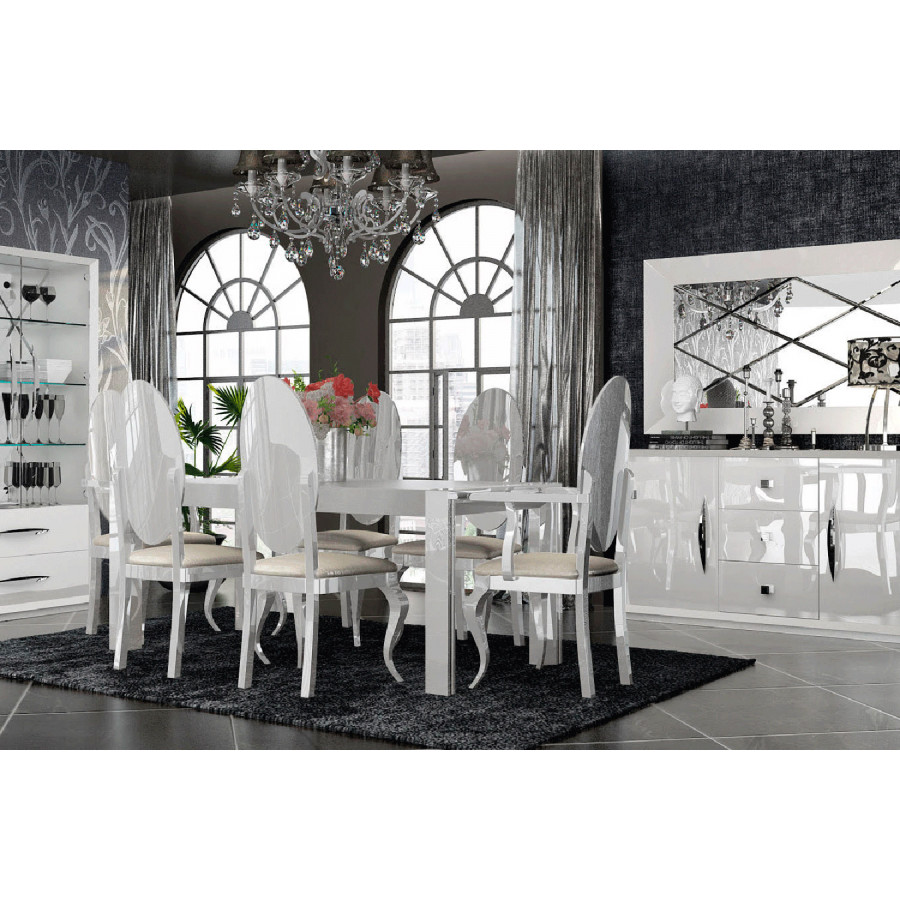 Franco Carmen Side Chair - White