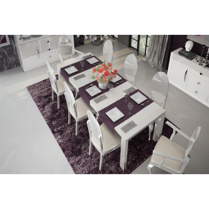 Franco Carmen Side Chair - White