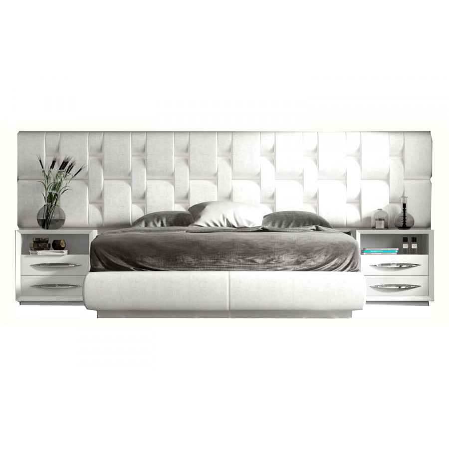 Franco Emporio King Size Bed - White