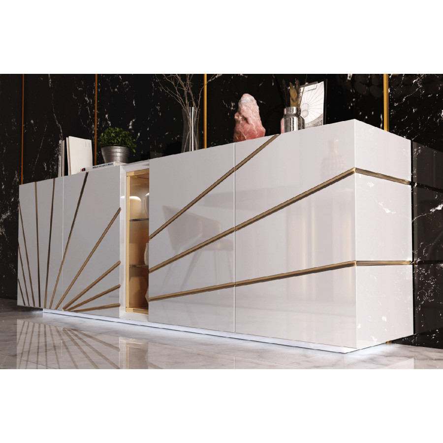 Franco Oro Buffet - White/Gold