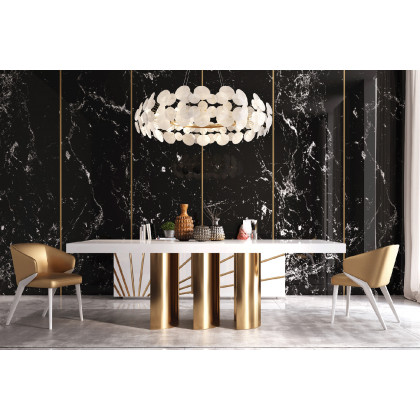 Franco Oro Buffet - White/Gold