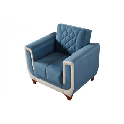 Furnia Berre Armchair - Blue, Fabric