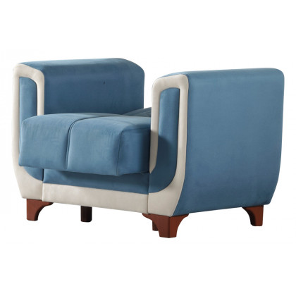 Furnia Berre Armchair - Blue, Fabric
