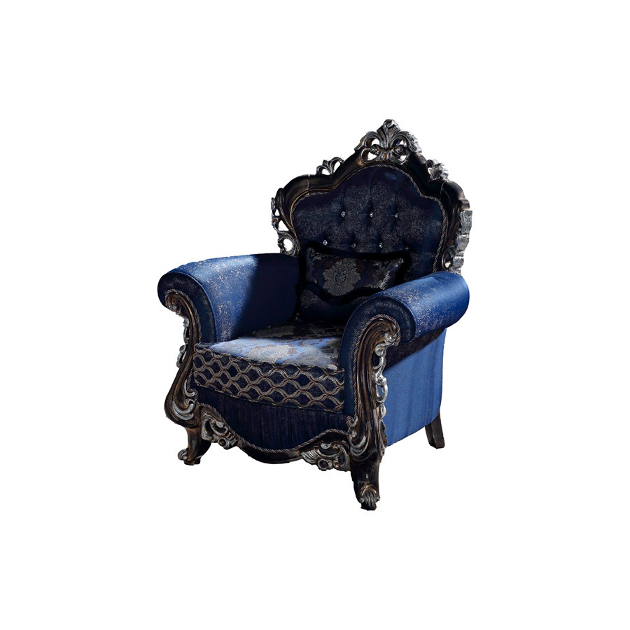 Furnia - Tuana Armchair in Blue, Fabric