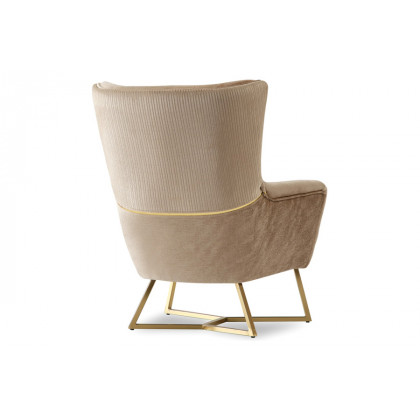 Furnia - Berlin Armchair in Beige, Fabric