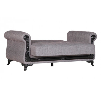Furnia Breda Convertible Loveseat - Gray, Fabric
