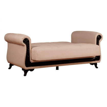 Furnia Breda Convertible Loveseat - Beige, Fabric