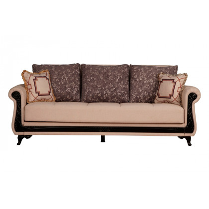 Furnia Breda Convertible Sofa - Beige, Fabric