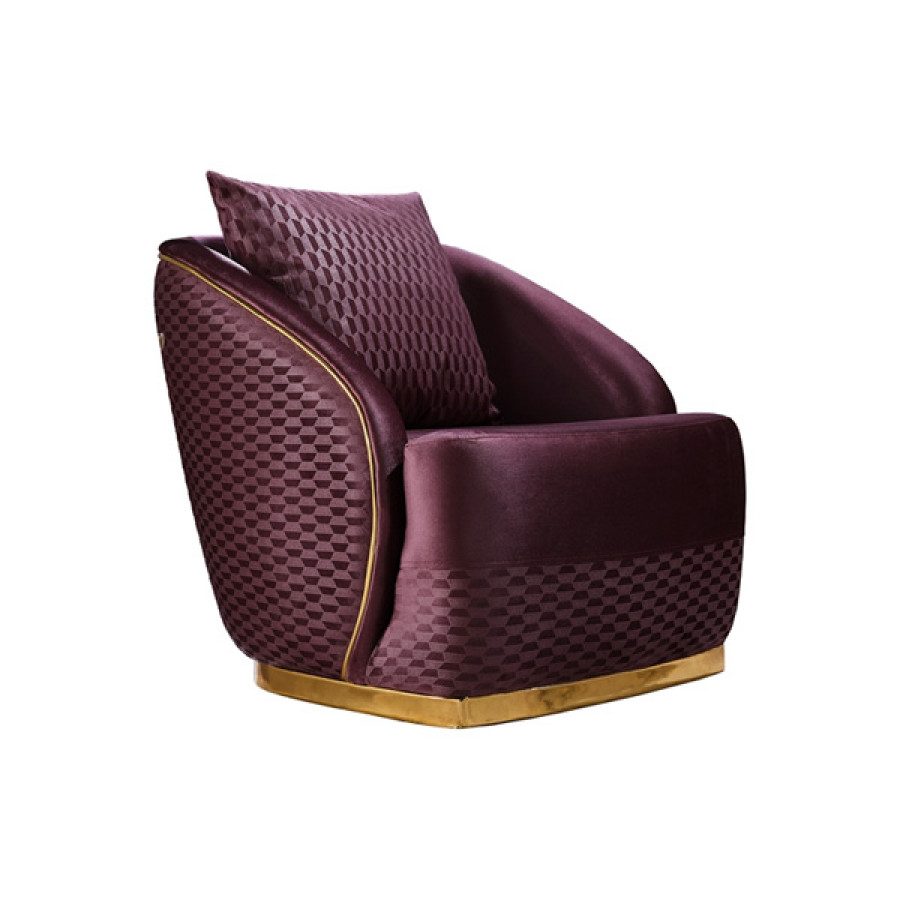 Furnia Elegance Armchair - Fuscia, Fabric