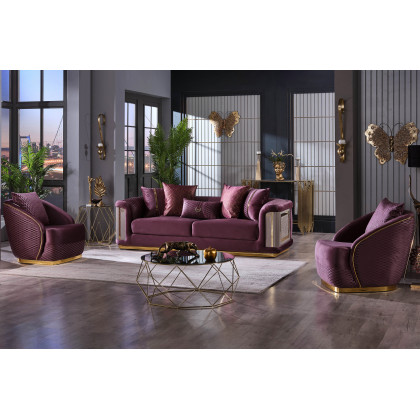 Furnia Elegance Armchair - Fuscia, Fabric
