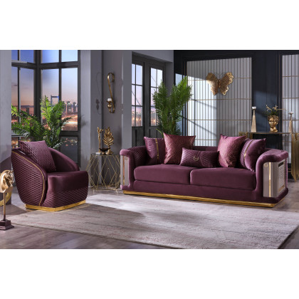 Furnia Elegance Armchair - Fuscia, Fabric