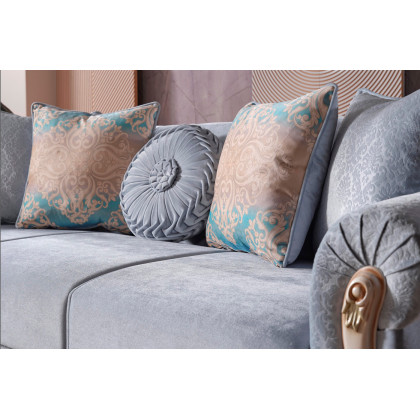 Furnia Harmony Convertible Sleeper Sofa - Ice Blue, Fabric