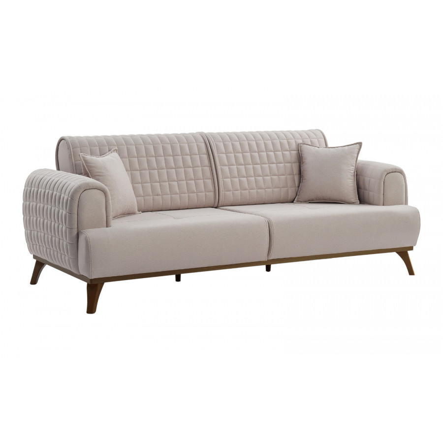 Furnia - Hisar Convertible Sofa in Gray, Fabric