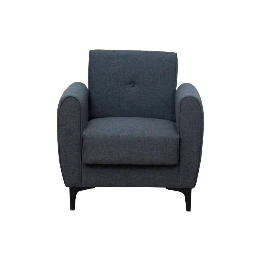 Furnia - Leo Armchair in Gray, Fabric