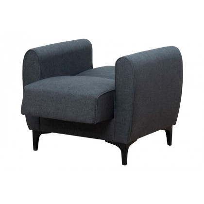 Furnia - Leo Armchair in Gray, Fabric
