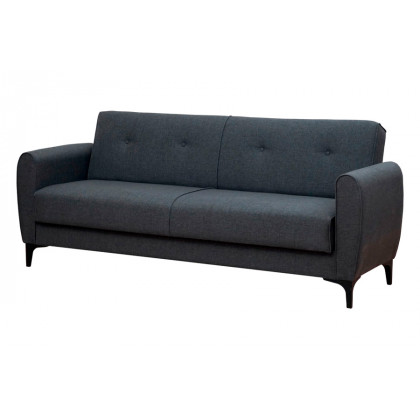 Furnia - Leo Convertible Sleeper Sofa in Gray, Fabric