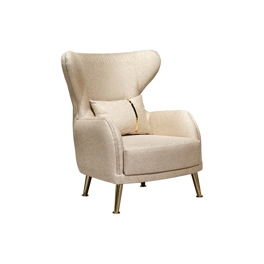 Furnia - Napoli Armchair in Cream, Fabric