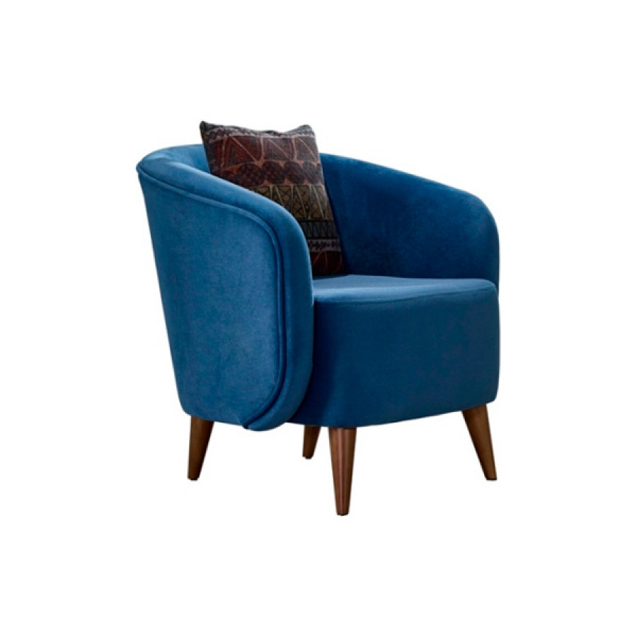Furnia - Odesa Armchair in Blue, Fabric