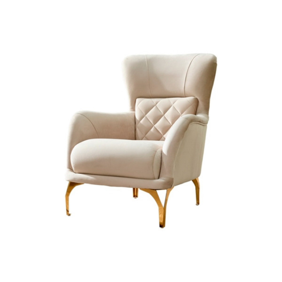 Furnia - Orlando Armchair in Cream, Fabric
