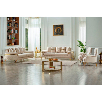 Furnia - Orlando Armchair in Cream, Fabric