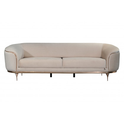 Furnia Pandora Stationary Sofa - Cream, Fabric