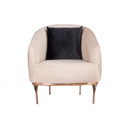 Furnia Pandora Armchair - Cream, Fabric