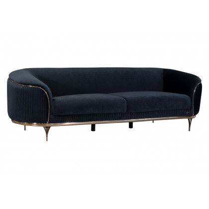 Furnia Pandora Stationary Sofa - Anthracite, Fabric