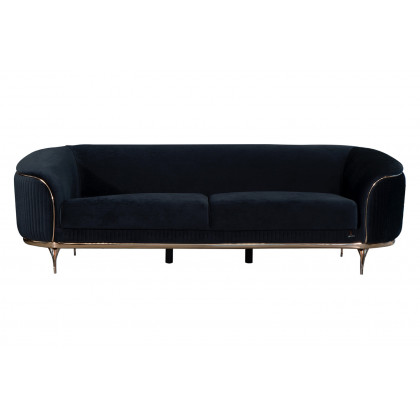 Furnia Pandora Stationary Sofa - Anthracite, Fabric