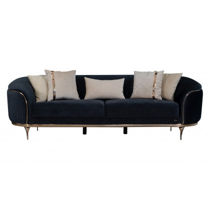 Furnia Pandora Stationary Sofa - Anthracite, Fabric