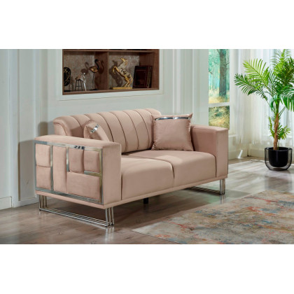 Furnia - Puzzle Convertible Sleeper Loveseat
