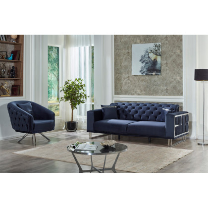 Furnia Puzzle Convertible Sleeper Sofa - Dark Gray, Fabric