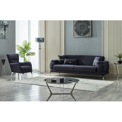 Furnia Resital Armchair - Anthracite, Fabric
