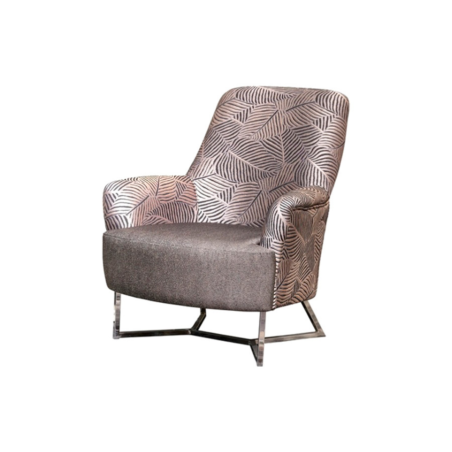 Furnia - Roma Armchair in Gray, Fabric