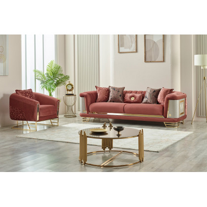 Furnia Romans Armchair - Brick, Fabric