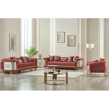 Furnia Romans Armchair - Brick, Fabric