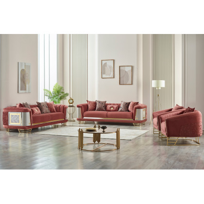 Furnia Romans Armchair - Brick, Fabric