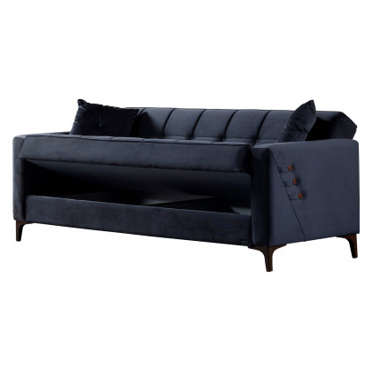 Furnia Step Convertible Sofa - Gray, Fabric