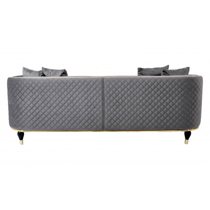 Furnia Toronto Stationary Sofa - Gray, Fabric