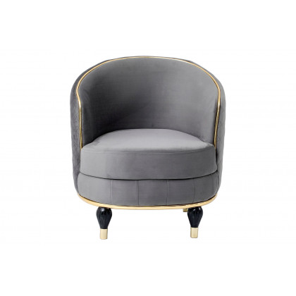 Furnia - Toronto Armchair in Gray, Fabric