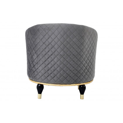 Furnia - Toronto Armchair in Gray, Fabric