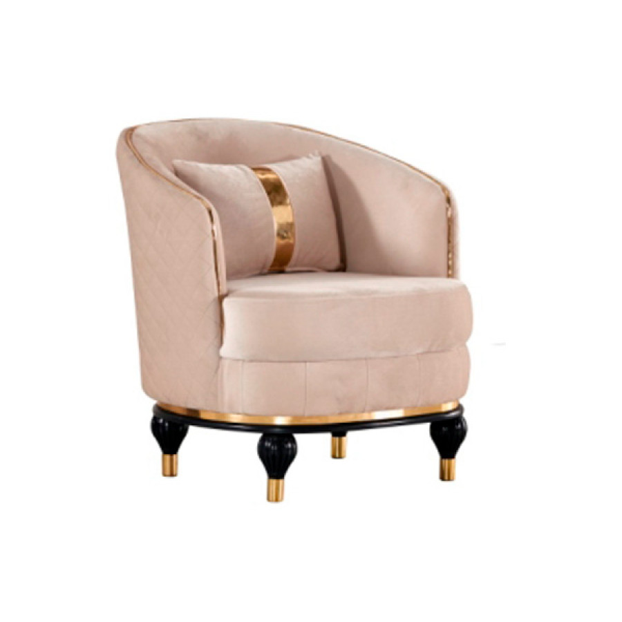 Furnia - Toronto Armchair in Cream, Fabric