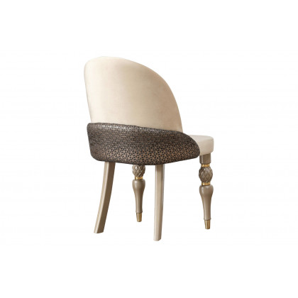 Furnia - Madrid Dining Chair in Cream, Fabric