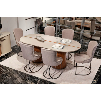 Furnia Sofya 94" Dining Table - Cream