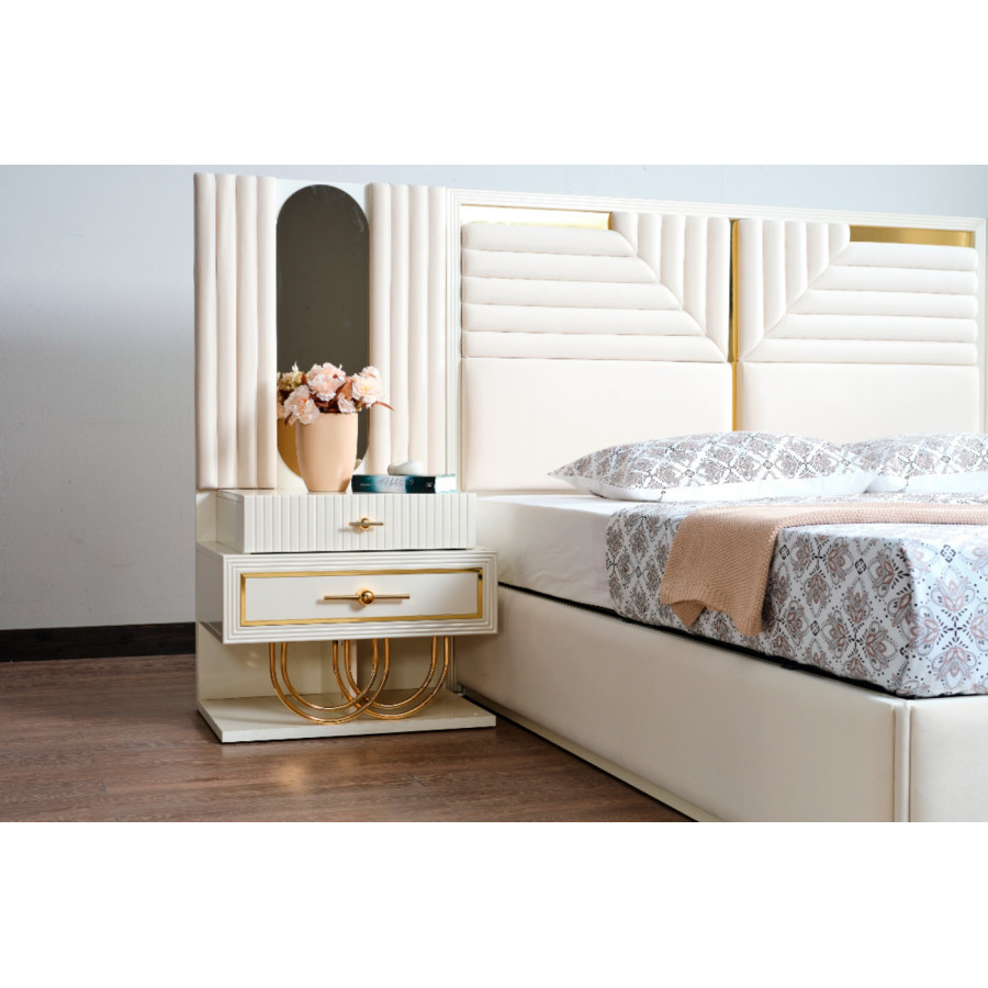 Furnia - Marsel Nightstand Back Panel in Cream