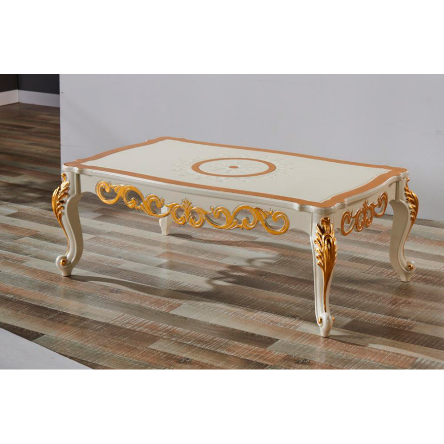 Furnia - Kardelen Rectangle Coffee Table in Beige