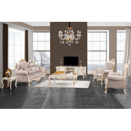 Furnia - Kelebek Rectangle Coffee Table in Cream