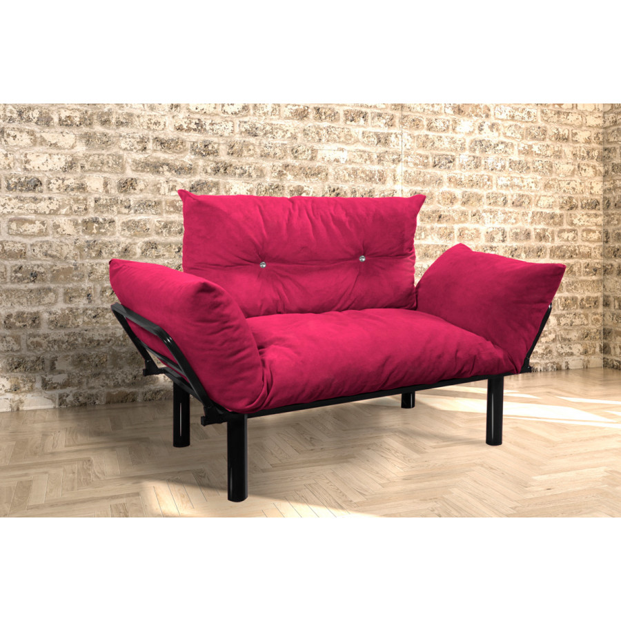 Furnia Ada Stationary Loveseat - Purple, Fabric